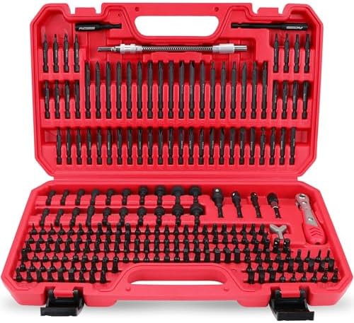 232-Piece Ultimate Screwdriver Bit Set, Cr-V Impact Driver Bit Set Includes Security Bits,Nut Driver, Ratchet Wrench and Bits Holder