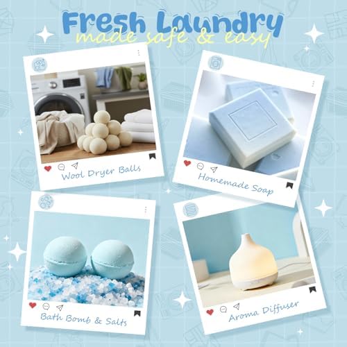 ARVIDSSON Laundry Collection Essential Oil Set, Use with Wool Dryer Balls
