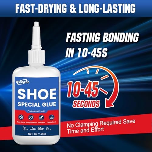 Shoe Glue 30g, Flexible & Waterproof Adhesive for Shoe Repair & Restoration