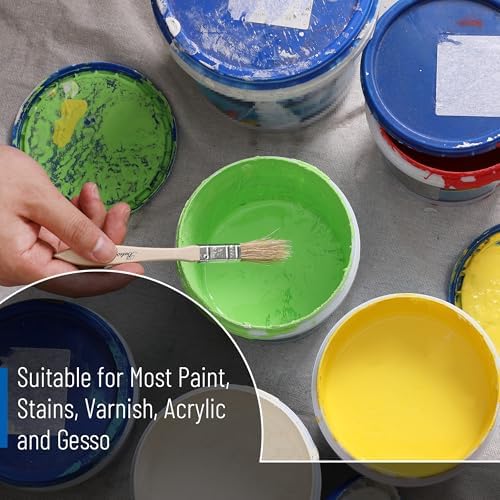 Bates- Chip Paint Brushes for Painting, 1/2 Inch, 36 Pack, Wood Handle, Natural Bristle Paint Brush