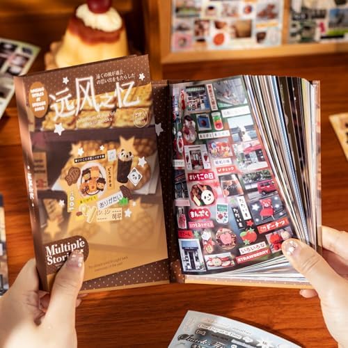 Japanese Heisei Retro Sticker Book, 27 Sheets Cute Aesthetic Stickers, Multiple Stories Journal Stickers for Scrapbooking, Planners, DIY Crafts, Decoration