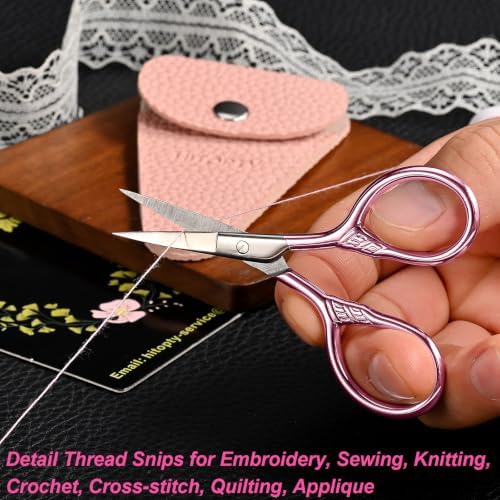 Small Pointed Scissors for Women Men Facial Hair, Beard, Mustache