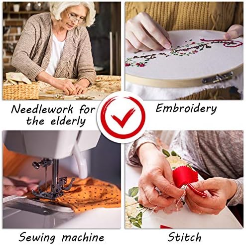 Needle Threaders, TOOVREN Needle Threader Tool, Needle Threaders for Hand Sewing with Clear Box, Simple Needle Threader Great for Needle Work, Sewing Machine, Embroidery, Cross-Stitch, 5 Colors Random