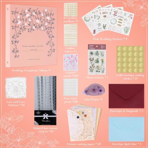 DIY Wedding Scrapbook Photo Album Kit,Letters to the Bride Scrapbook