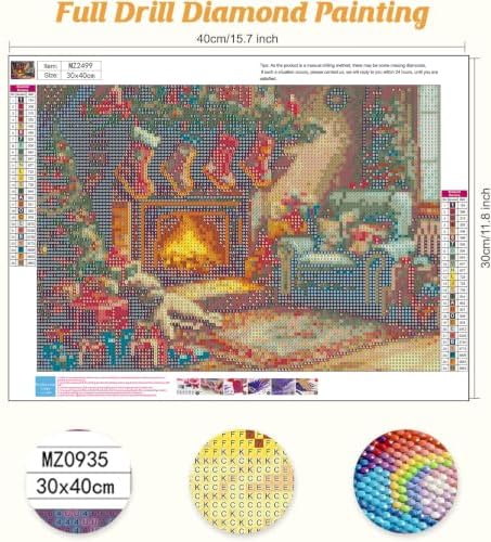Christmas Diamond Art Kits for Adults, Diamond Art Painting Kits for Adults