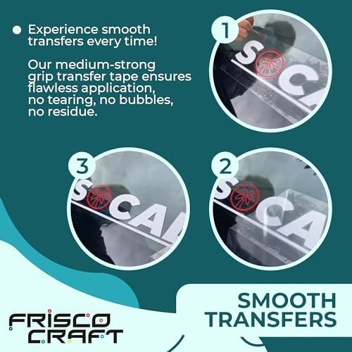 Frisco Craft C-370 Clear Transfer Tape for Vinyl 12" x 100 Feet