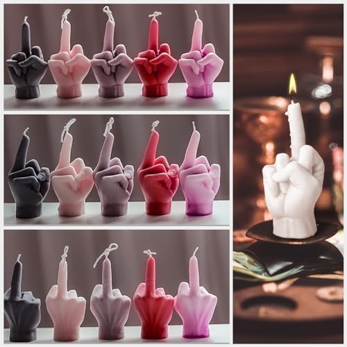 Large Hand Shaped Silicone Mold for Candle Making, 5" Gesture Candle Mold