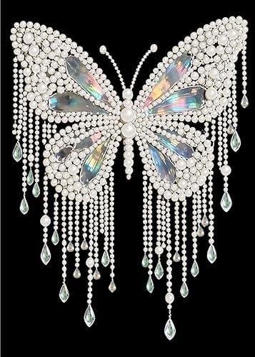 DIYBEADDOT DIY Butterfly Diamond Pearl Painting Kits for Adults,5D Diamond Art Pearl Painting Kits for Beginner, Crystal Rhinestones Diamond Painting for Home Wall Decoration Gift 12×16 inch