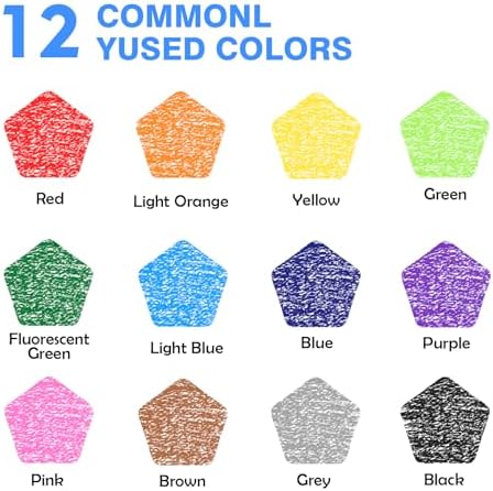 336 Count Colored Pencils Bulk, Colored Pencils for Kids 12 Assorted Colors