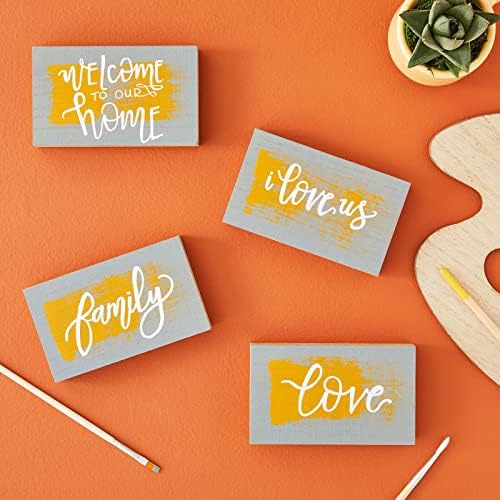 Bright Creations Unfinished MDF Wood Board - 5 x 3 x 1 in, Pack of 4 - Smooth Surface for Paint & Stain - Wood Pieces for Crafts