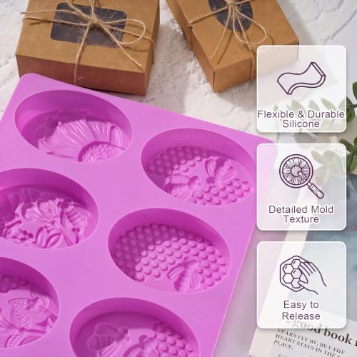 Honeydak Soap Making Kit for Beginners Adults DIY Making Supplies with Shea Butter Soap Base Silicone Molds Colorant Dye Fragrances with Gift Boxes for Women DIY Craft