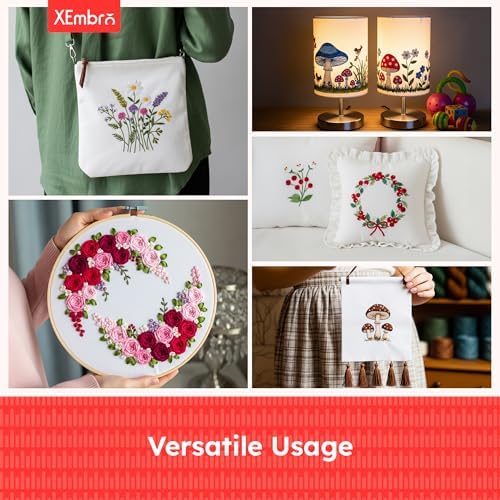 12 PCS White Embroidery Fabric, Pre-Cut Natural Cotton Embroidery Cloth for Embroidery Needlework Garment Craft (9.8 x 9.8 Inch)