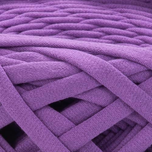 YARNART Cotton Elastic Fabric Spaghetti Premium T-Shirt Knitting Yarn for Bag Basket Cushion Crocheting Projects and Home Decor, Super Bulky (Pack of 1) (7352)