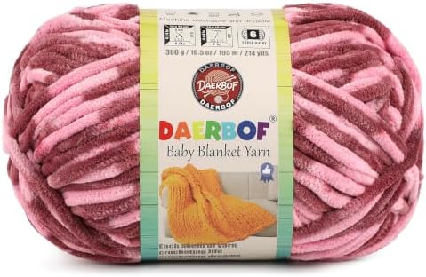 6 Super Bulky Blanket Yarn for Crocheting - Chunky Chenille Variegated Yarn