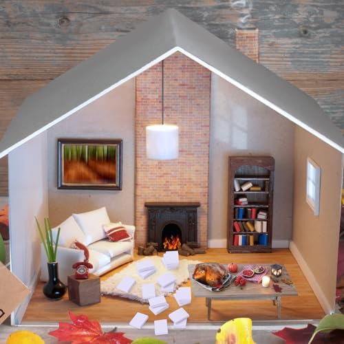 300 Pcs Mini Dollhouse Books 1:12 Scale White Blank Bookshelf