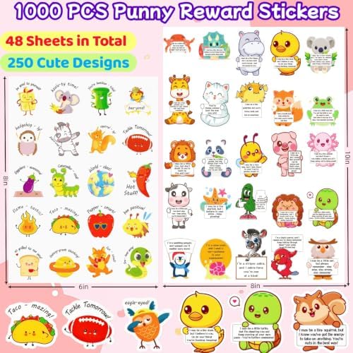 1000 PCS Back to School Stickers, Teacher Classroom Motivational Stickers