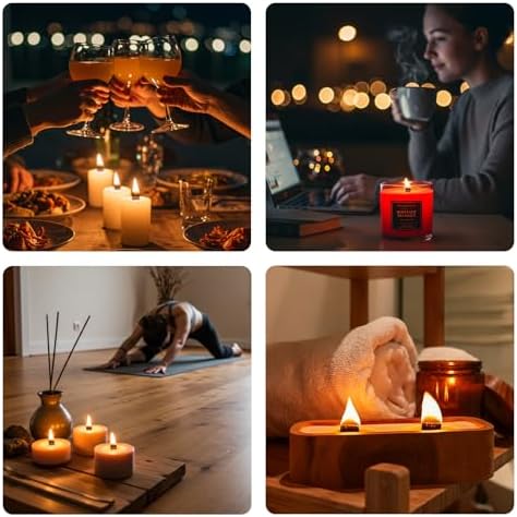 120Pcs Wood Candle Wick Kits for Candle Making, 5.0x0.5 Inch