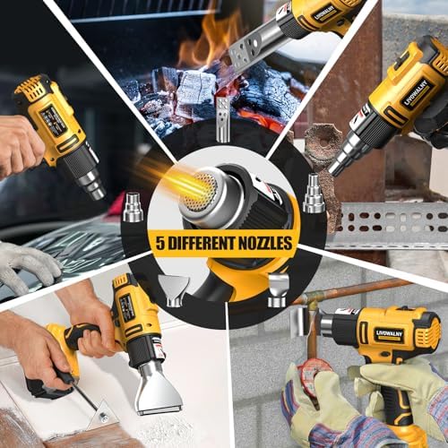 Cordless Heat Gun Compatible with Dewalt 20v Battery (Tool Only)