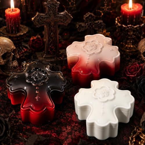 Resin Cross Mold, Halloween Cross Box Mold with Lid
