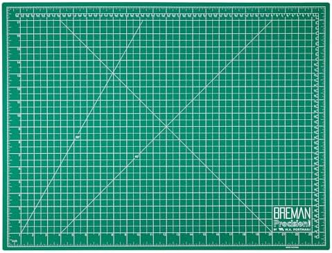 Breman Precision 18x24 Green Self Healing Cutting Hobby Mat for Craft