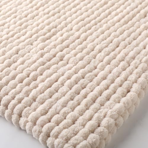Hand-Woven Ball Yarn, 4 Pack, 380g Total, for Blankets, Cushions, and Pet Nests, Fluffy Chunky Craft Yarn (Beige)