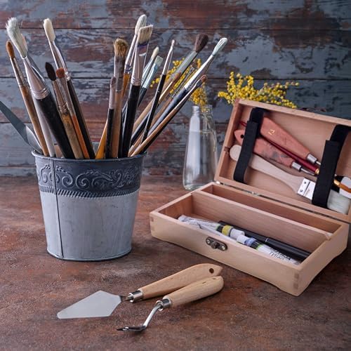 U.S. Art Supply Multi-Function Artist Supply Box with Locking Clasps