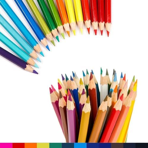 SKKSTATIONERY 50Pcs Colored Pencils | 50 Vibrant Colors, Drawing Pencils for Sketch, Arts, Coloring Books, Back to school