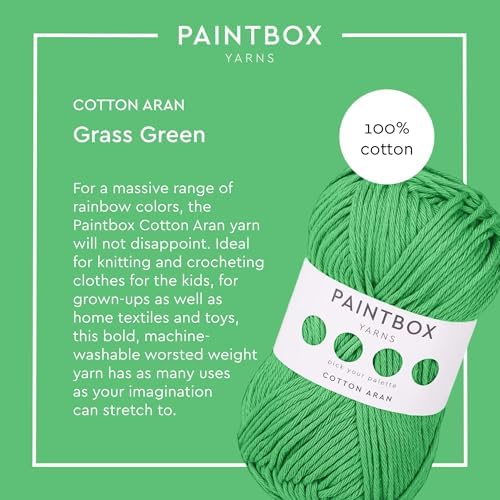 Paintbox Yarns 100% Cotton Aran Yarn 1.76oz / 50g, 93yds / 85m