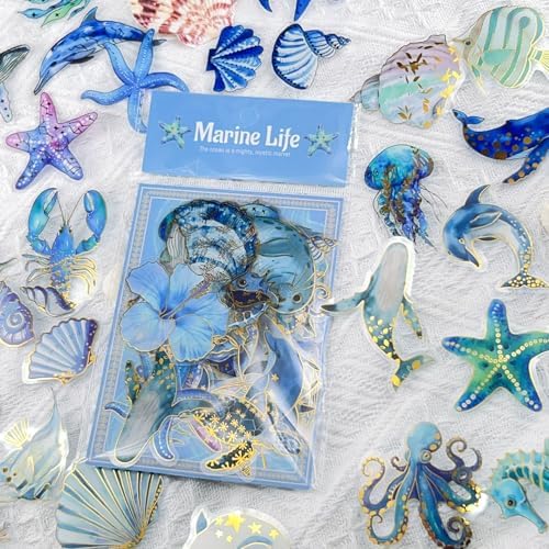 50Pcs Ocean Animal Stickers