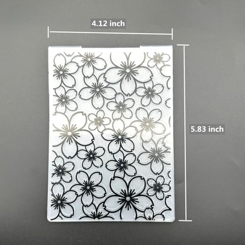 3D Plastic Embossing Folder Template Flowers Small Flowers Texture A6 Size for Card Making DIY Scrapbooking Paper Crafting Handmade Crafts Scrapbooking Arts Supplies Scrapbook Decor