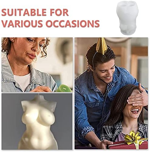 3D Woman Body Candle Mold Silicone Candle Molds for Candle Making DIY Craft