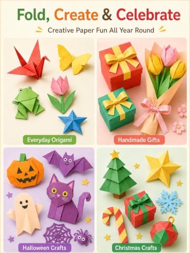 hapray 230 Sheets Origami Paper, 20 Colors 6x6 Double Sided Origami Kids 5+
