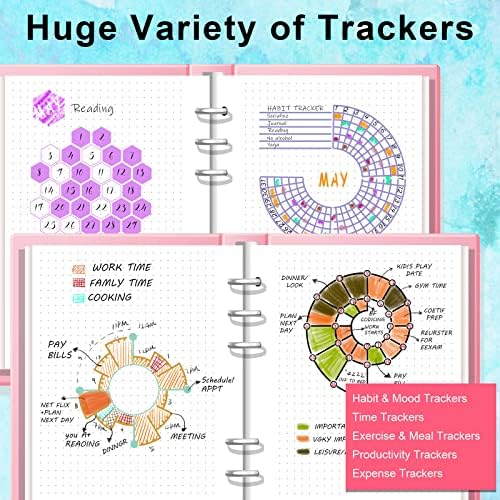 ALODNY 16 Pcs Journal Stencils Set - Time Saving Bullet Journaling Supplies/Accessories Kit -Ultimate Productivity Planner Stencil for Bullet Journal Stencils A5 Dotted Journals | Time Saving Bullet Journal Supplies Kit-Back to School Supplies Planner ...