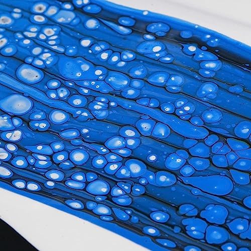 Nicpro Jet Black Color Acrylic Pour Paint, 33.8 Ounce Pre-Mixed Pouring Paint Supplies with Silicone Pour Oil & Gloves for Canvas, Rock, Wood Cell Creation Flow DIY Art Painting, Ready to Pour