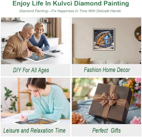Kulvci Landscape Diamond Painting Kit for Adults, Diamond Art Kit 12x12inch
