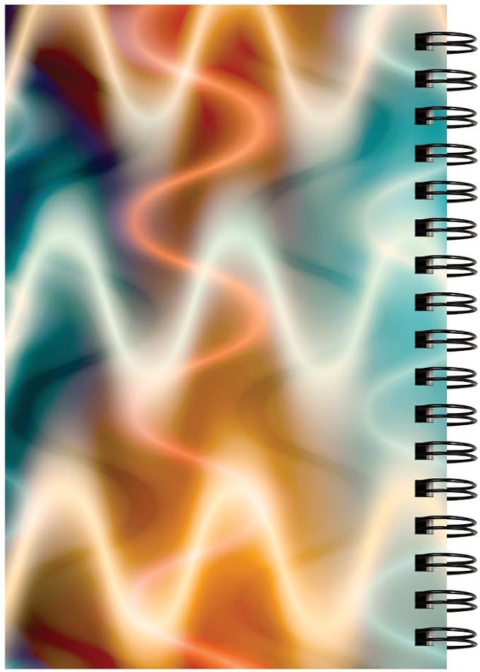 UCreate Fashion Poly Sketch Book, Neon Squiggles, 6" x 9", 1 Count | Supports classroom learning, crafts and creative activities