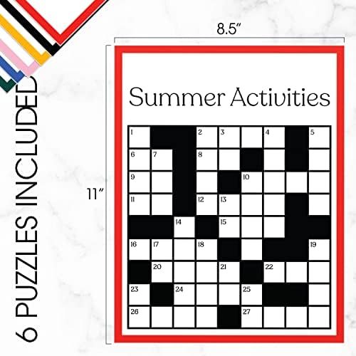 Keeping Busy Crossword Dementia Activities for Seniors | Alzheimer Products for Elderly Patients | Fun Memory Game Toy & Cognitive Brain Puzzle for Senior Citizens w/Memory Loss or Alzheimers