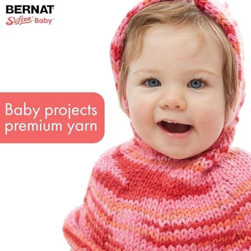 Bernat Softee Baby Yarn for Crocheting Soft, Mint, 3-Pack
