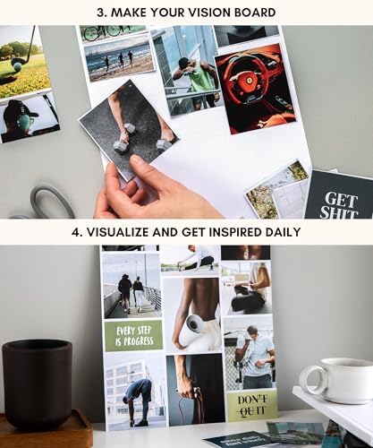 Lamare Vision Board Book for Men - 1000+ Images & Vision Board Supplies