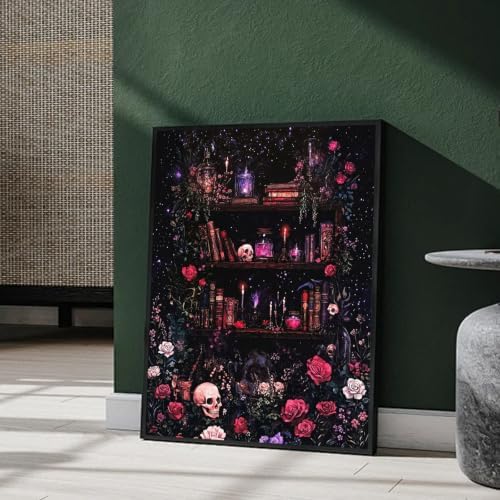 Amaieuin Paint by Numbers Kit for Adults,Halloween Canvas Paint by Numbers for Adults,Halloween Adult Paint by Numbers Gifts and Home Wall 20x16in