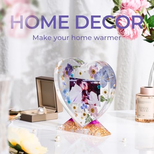 LET'S RESIN Picture Frame Resin Molds,Large Unique Silicone Molds for Photo Frame,Rectangle & Heart Shape Epoxy Molds for DIY Home Decor,Handmade Gifts | for Photo Frame,Large Unique Epoxy Molds for DIY Home Decor,Handmade Gifts