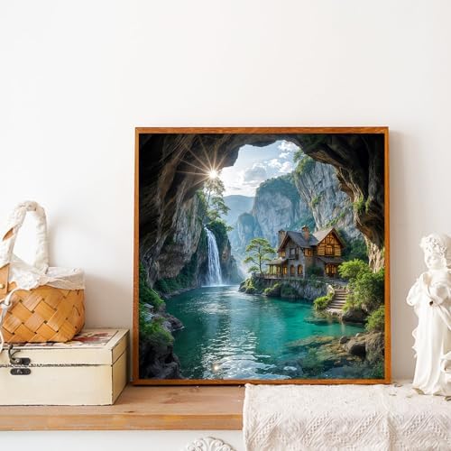 Xylogist Beautiful Landscape Diamond Art Kits for Adults 14X14 Inch