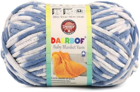 6 Super Bulky Blanket Yarn for Crocheting - Chunky Chenille Variegated Yarn