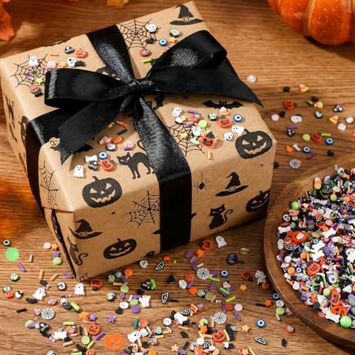 DIYASY 180g Fake Halloween Sprinkles, 6.35oz Non-Edible Polymer Clay Slices