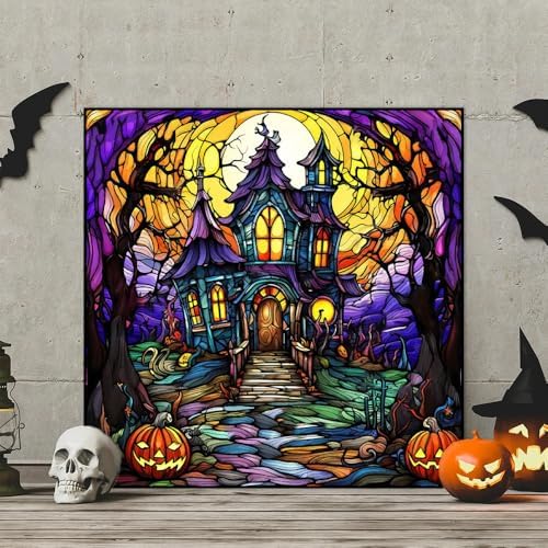 Halloween Diamond Art Kits for Adults,Diamond Painting Kits for Beginner 5D