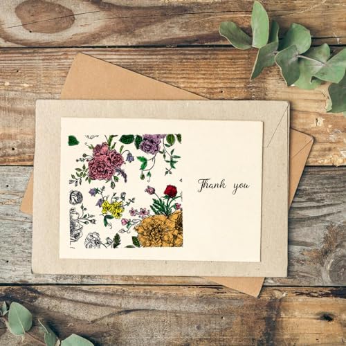 Clear Stamps Background - Flowers, Roses, Leaves Frame - Transparent Rubber Seal Stamps for DIY Scrapbooking