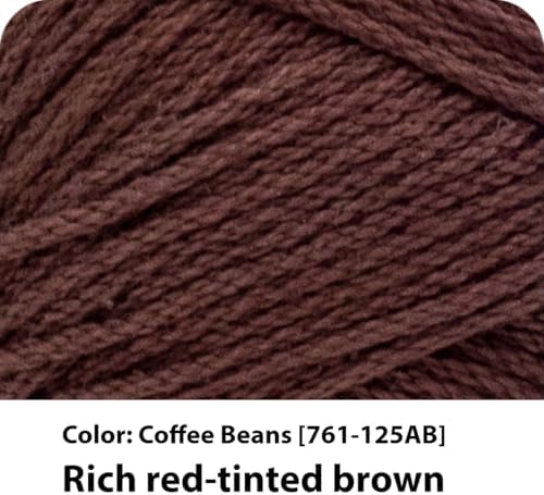 Lion Brand 24/7 Cotton Yarn, Yarn for Knitting, Crocheting, and Crafts, Coffee Beans, 3 Pack