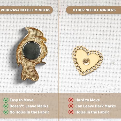 Needle Minder Magnet, Magnetic Needle Minder, Needle Minders Magnetic Cross Stitch Accessories, Magnetic Needle Holder (Bird)