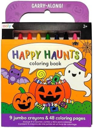 Ooly Carry Along Coloring Book for Kids, 48 Pages – Happy Haunts
