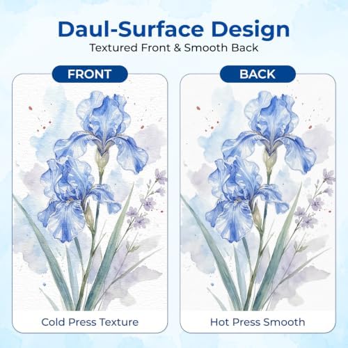 252 Sheets Watercolor Paper 5x7, 110lb/230 GSM Cold Press Water Color Paper